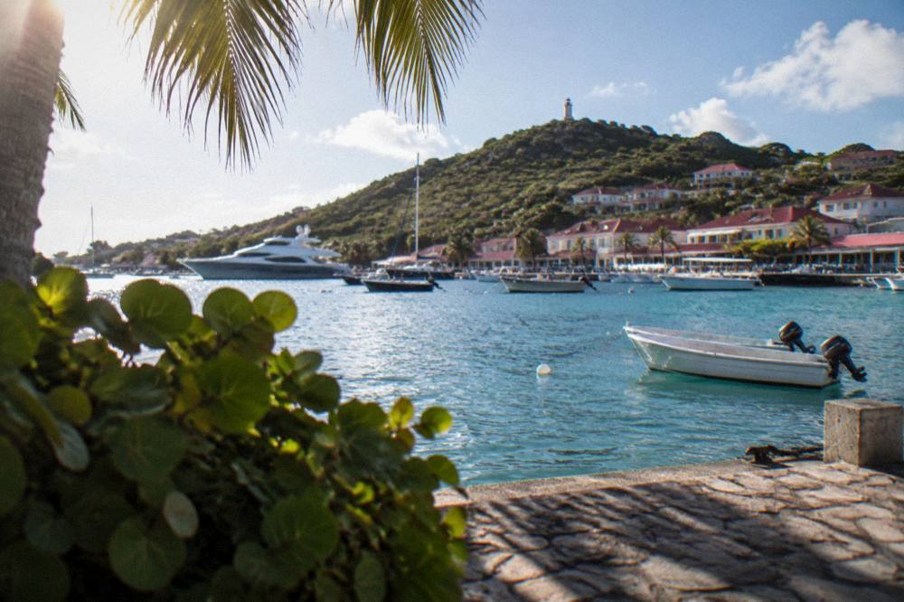 A palm-fringed white sand beach with turquoise water and no crowds